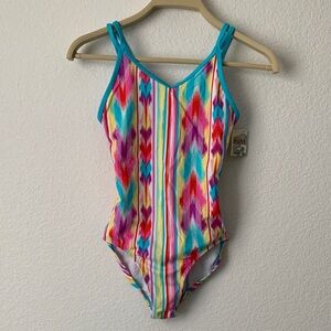 Mudd Kids Rainbow Patterned One Piece Swimsuit